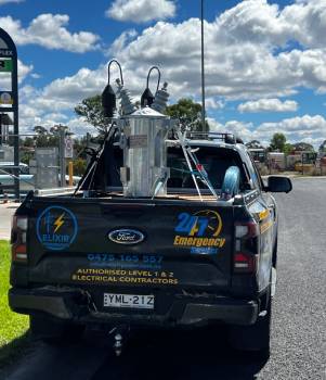 Power pole installation NSW by Elixir Powerlines